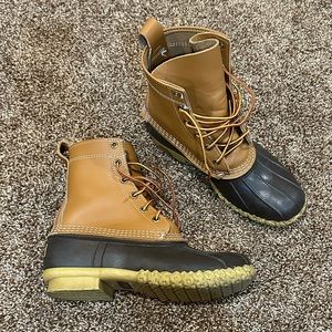 L.L. Bean 8” Lace-up Duck Boots - EUC